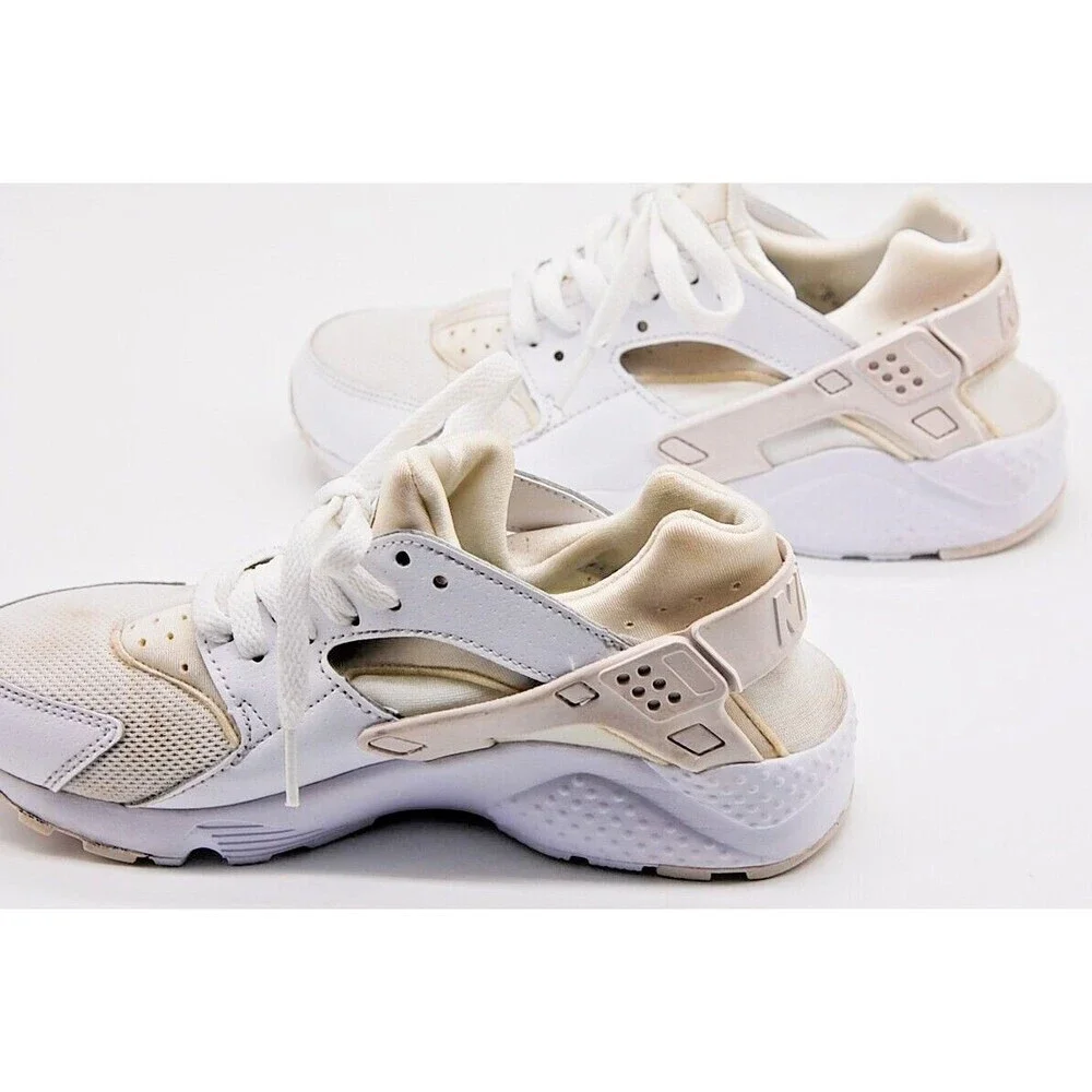 NIKE HUARACHE RUN/ Pure Platinum/White/ 4Y/ 654275-110